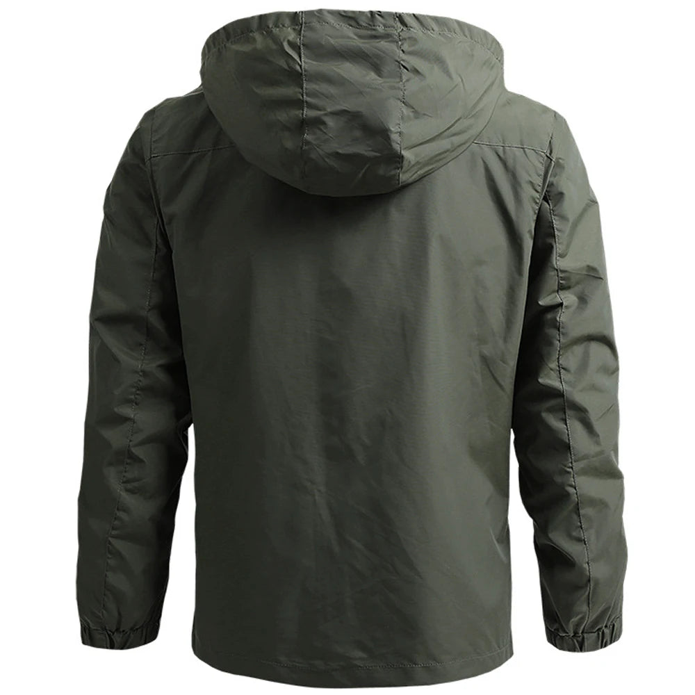 Men’s Military Tactical Sports Hooded Windbreaker