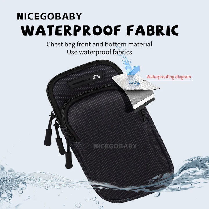 Arm Bag Waterproof sports phone case Money Key Outside Sports Running Fitness Simple Arm Bag with nicegobaby Wrist Bag