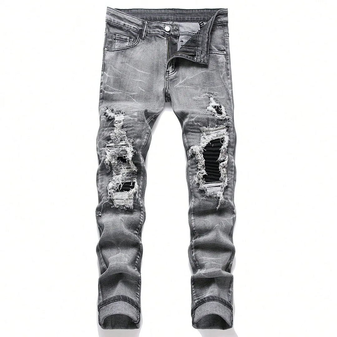 Men‘s Slim Fit Stretchy Denim Streetwear Jeans