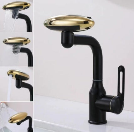 【 Four mold water outlet 】 UFO faucet, washbasin, bathroom universal adjustable bathroom basin faucet