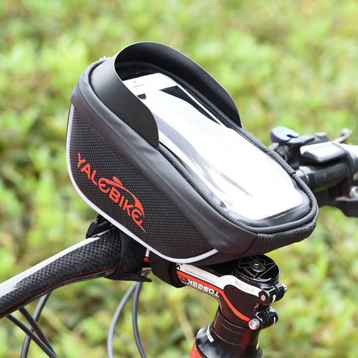 Cycling Gear Accessories Waterproof Touch Screen Phone Bag Mountain Bike Handlebar Bag