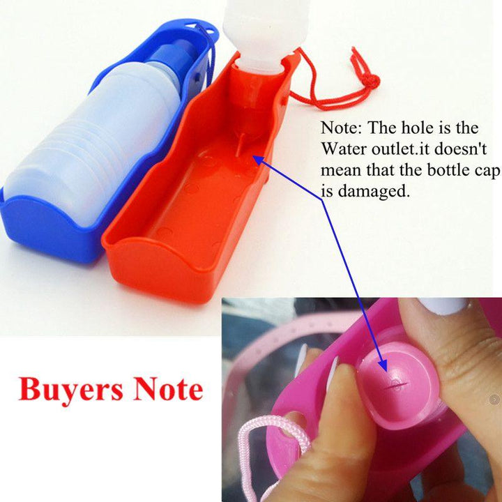 Foldable Pet Dog Drinking Water Bottles Travel Hand Held Puppy Dogs Squeeze Water Bottle Dispenser Flip Down Water Pan