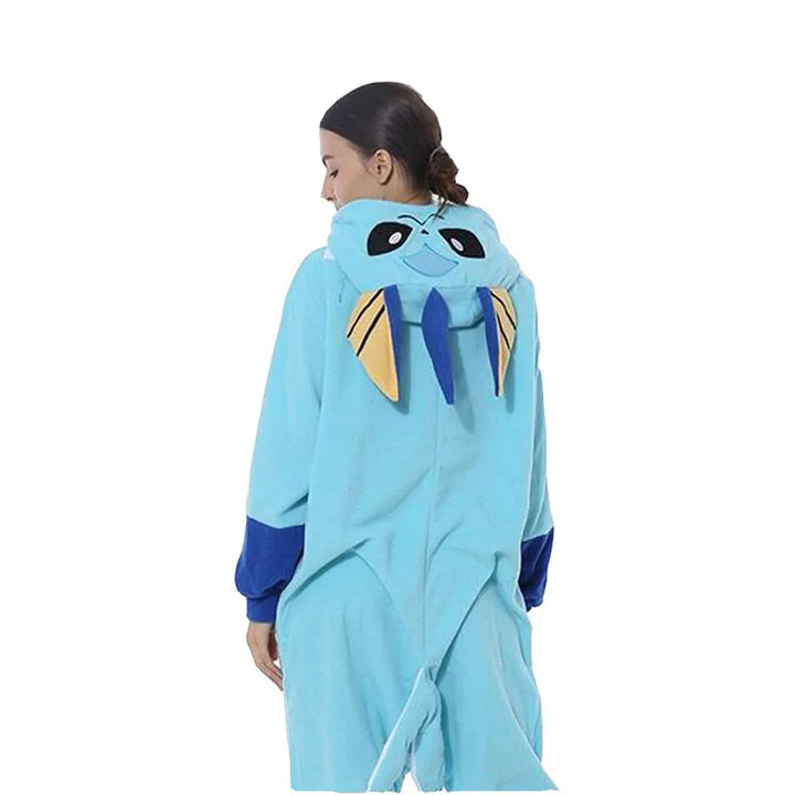 Vaporeon Onesie For Adults Pokemon Halloween Cosplay Costume Women One-Piece Kigurumi Pajamas Men Christmas Full Body Pijama