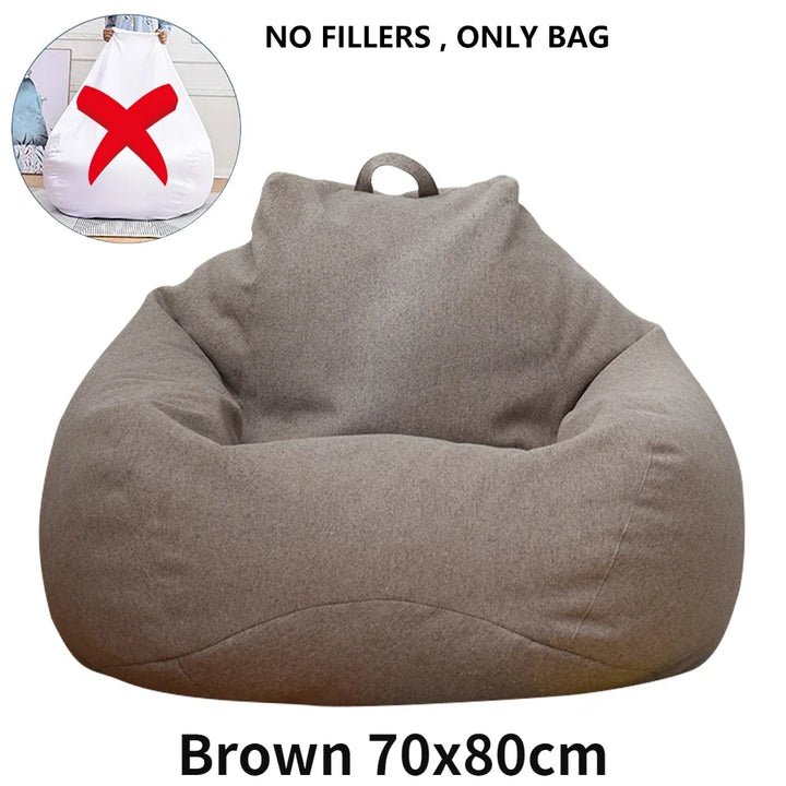 Large Bean Bag Chair Sofa Cover Comfortable Outdoor Lazy Seat Bag Couch Cover without Filler And Replacement Sofa Inner Liner