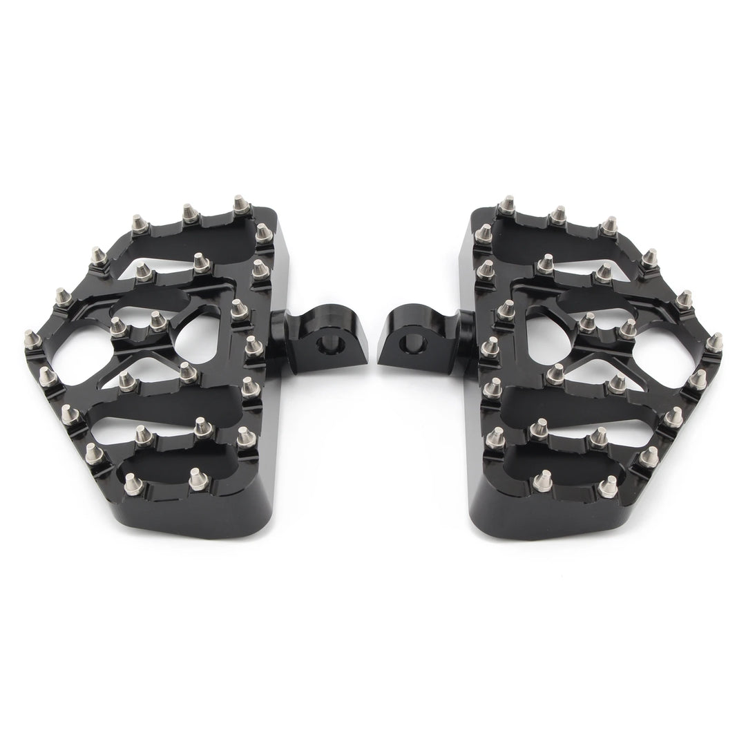 Motorcycle MX Foot Pegs Wide Fat Floorboards Footrests Pedals Peg For Harley Sportster XL 1200 883 Dyna FXDF FLH Bobber Street