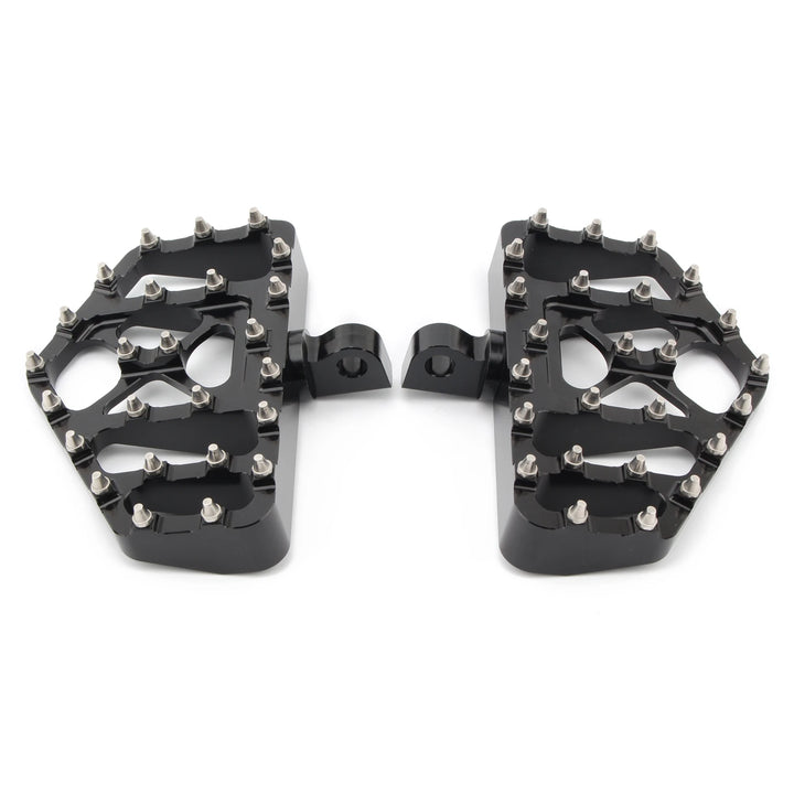 Motorcycle MX Foot Pegs Wide Fat Floorboards Footrests Pedals Peg For Harley Sportster XL 1200 883 Dyna FXDF FLH Bobber Street