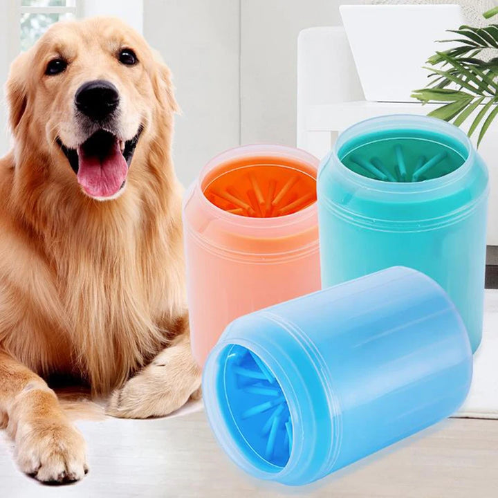 Pet Paw Cleaner Soft Silicone Foot Cleaning Brush Portable Pet Dogs Towel Foot Washer Cleaning Bucket Clean Brush Supplies