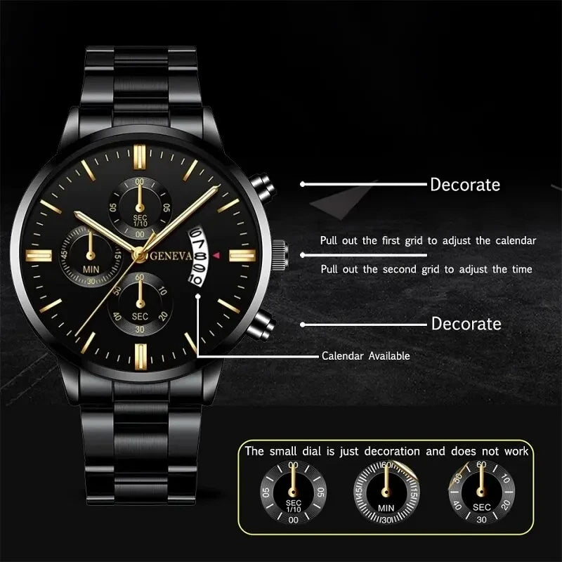 New Fashion Mens Sports Watches Luxury Calendar Quartz Wristwatch Business Watches Man Clock Relogio Masculino Reloj Hombre