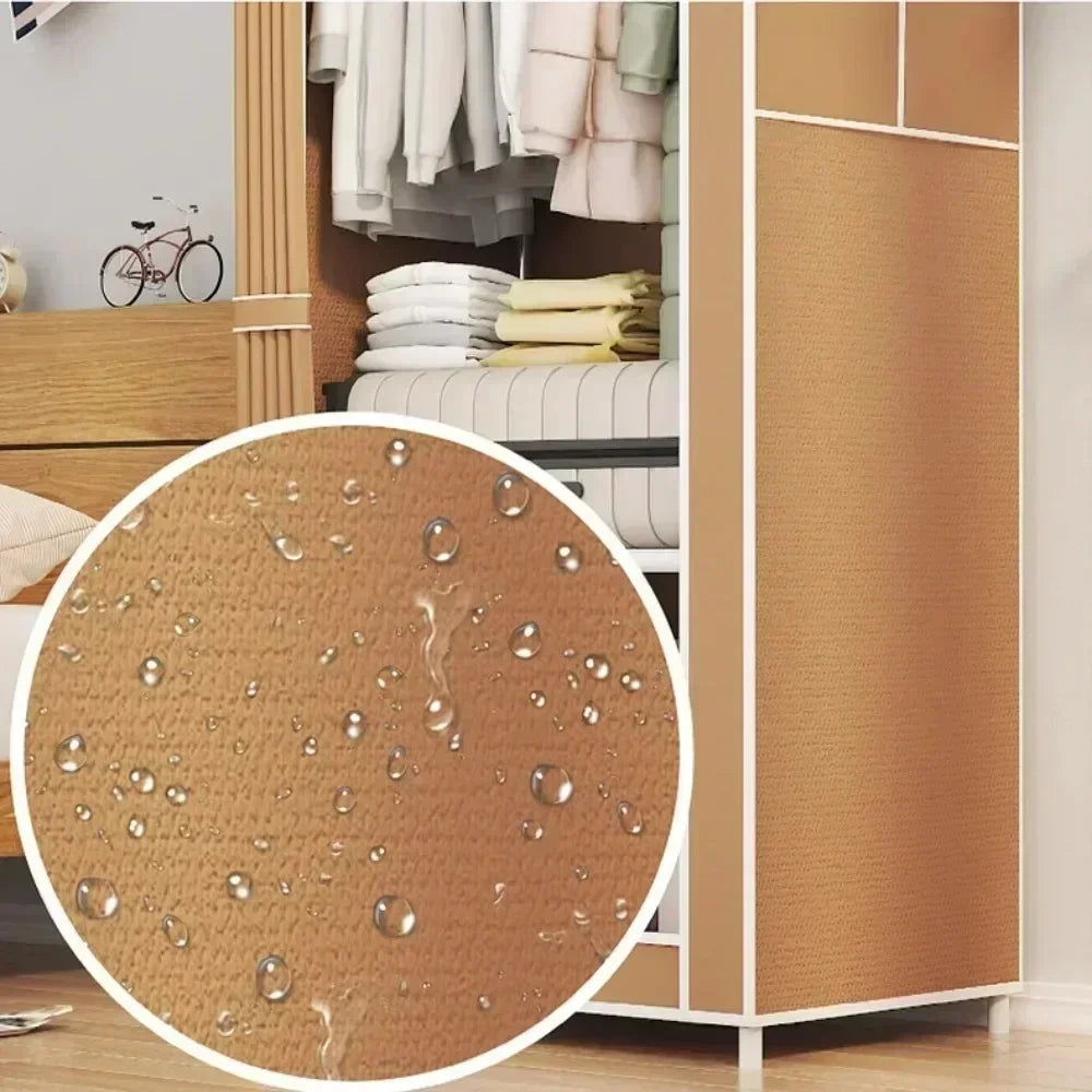 Simple Assembly Wardrobe Standing High-Capacity Fabric Wardrobes Modern Household Storage Cabinets Bedroom Furniture Wardrobe