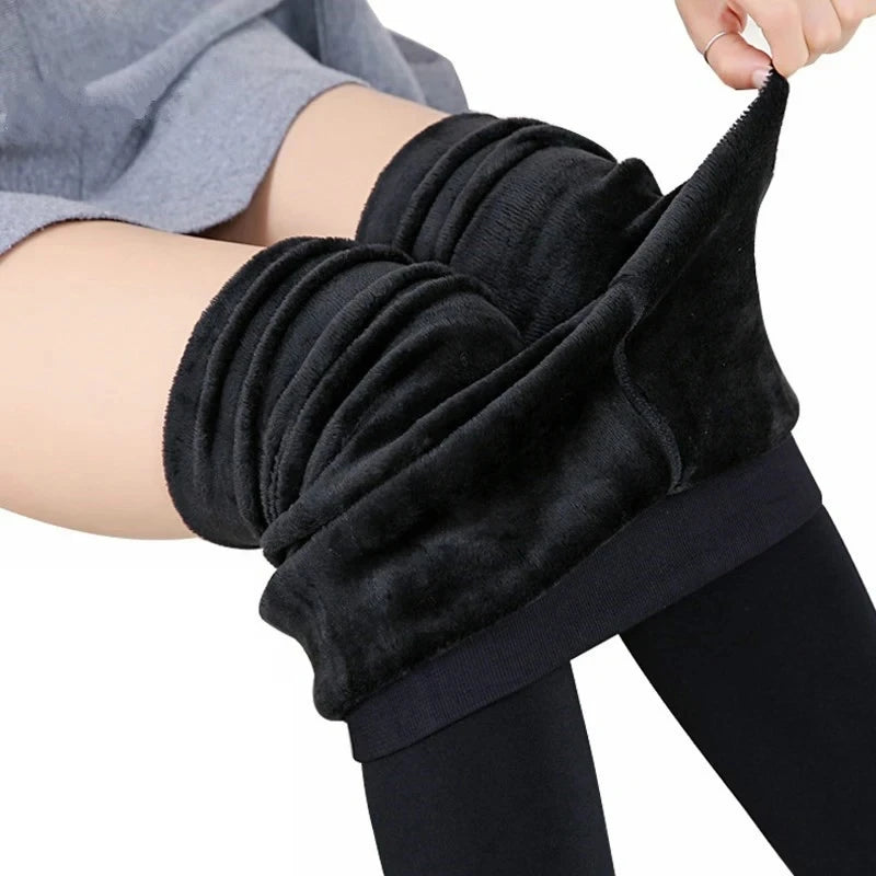 Woman’s Stretch Velvet Winter Leggings