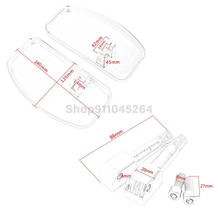 Motorcycle Universal Footrest Front Rear Floorboard Foot Pegs Pedal For Honda Shadow For Yamaha Dragstar For KAWASAKI Vulcan