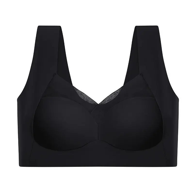 Traceless Summer Ice Silk Underwear Women Gather Anti-sagging Beautiful Bra Thin Without Steel Ring Seamless Bra Women Underwear