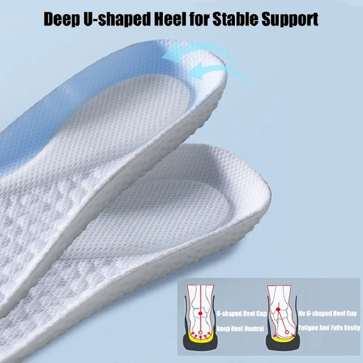 1pair EVA Insoles For Shoes Sole Shock Absorption Deodorant Breathable Cushion Running Light Insoles For Feet Man