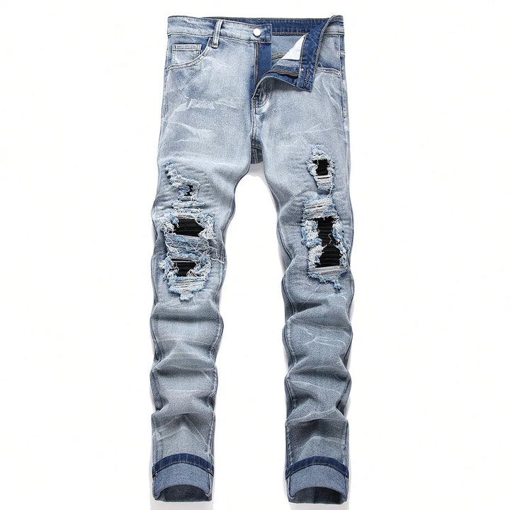 Men‘s Slim Fit Stretchy Denim Streetwear Jeans