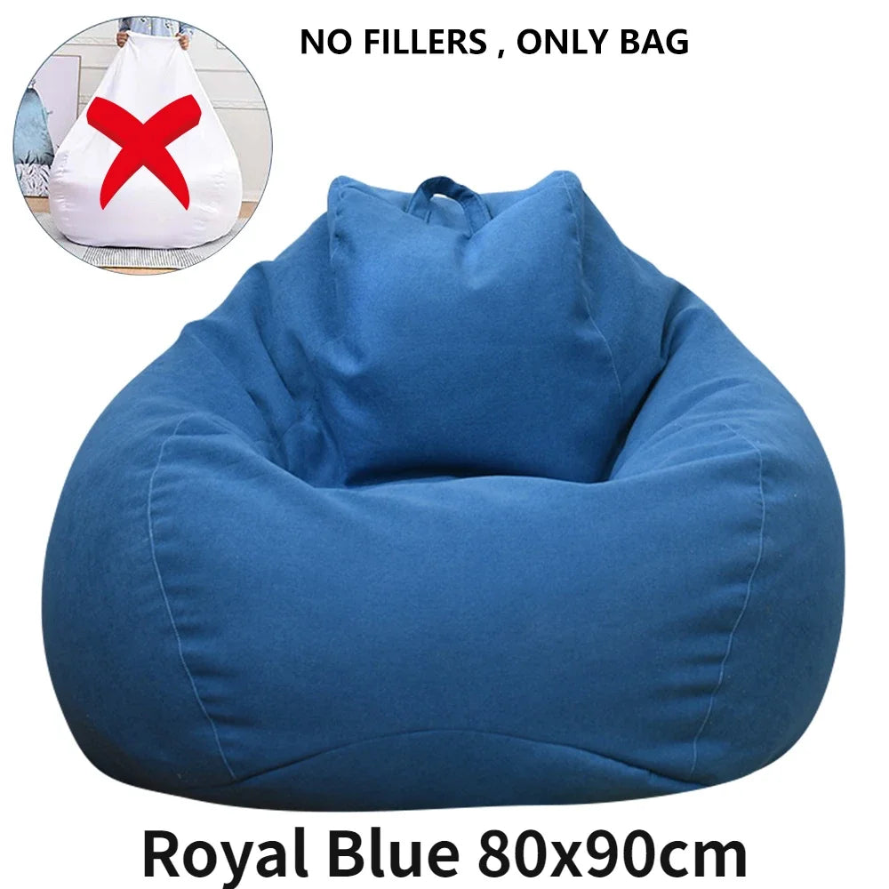 Large Bean Bag Chair Sofa Cover Comfortable Outdoor Lazy Seat Bag Couch Cover without Filler And Replacement Sofa Inner Liner