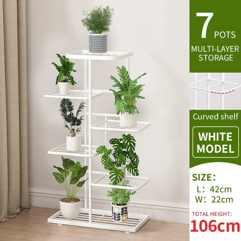 Plant stand Stand For Flowers Flower Stand Flowerpot Organizer Iron 4/5/6Layers Plant Holder Storage Shelf Pot Rack Organizer