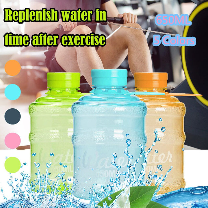 650ml Larg Size Sports Water Bottle Portable Plastic Spray Bottle Leakproof Travel Cup