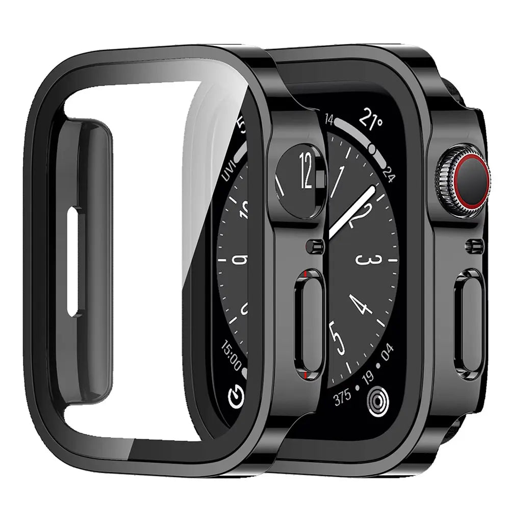 45mm 41mm 44mm Case With Protector Ultra Thin Hard PC Straight Edge Anti-Scratch Protective Cover Case For Apple IWatch Series