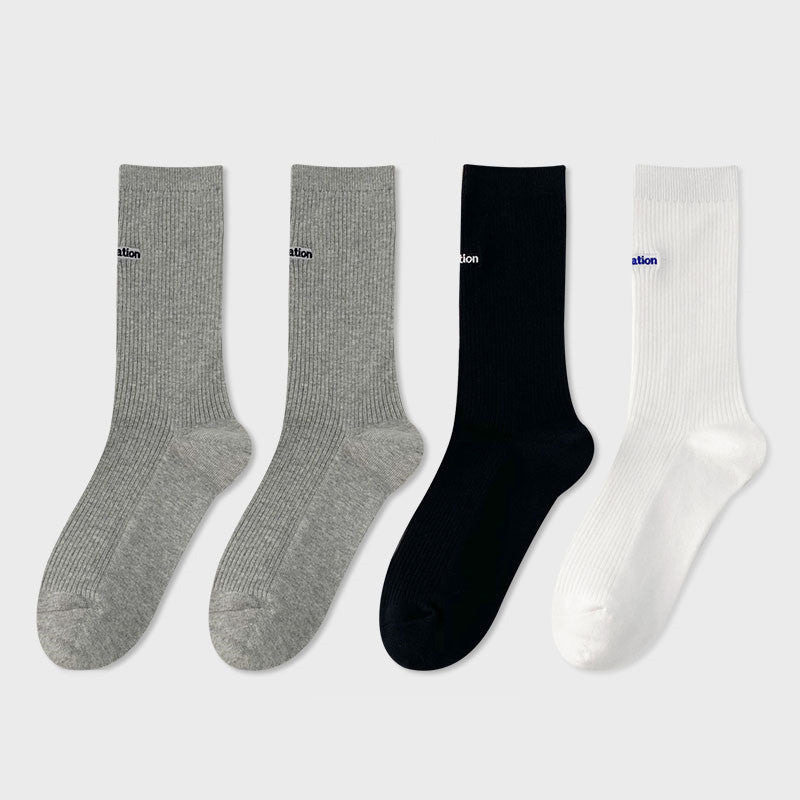 Woman’s Mid Tube Cotton Socks