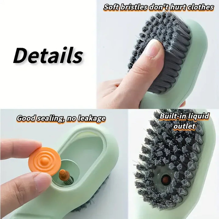 Automatic Refillable Multifunction  Soft Shoe Brush (1pc)