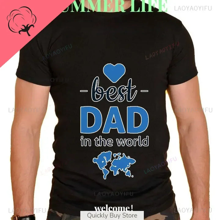 Novelty Awesome World´s Best Dad Daddy Father T Shirts Streetwear Short Sleeve Birthday Gifts Summer Style T-shirt Mens Clothing