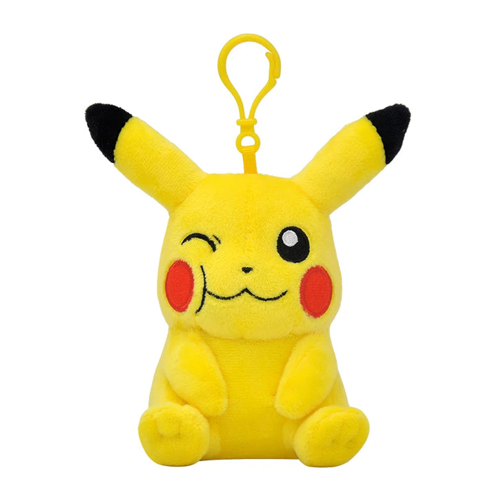 Clearance_Original Pokemon Plush Keychain Cartoon Toys Pikachu Charmander Psyduck Squirtle Snorlax Wobbuffet Doll Kids Kawai Toy