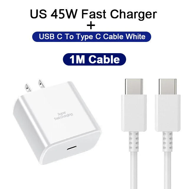 45W USB C Charger Original Charger PD Fast Charge For Samsung Galaxy S22 S23 A54 Ultra Xiaomi 13 11 Mobile Phone Charger Adaptor