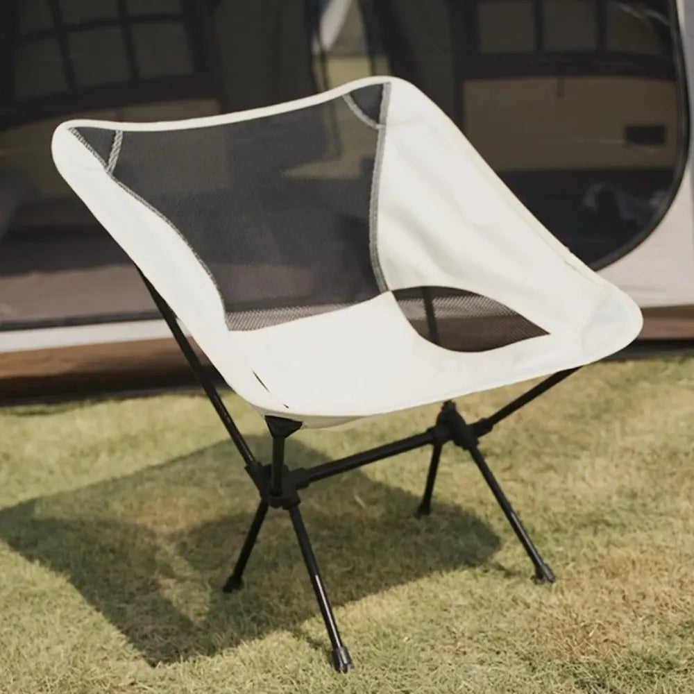 Outdoor Folding Chair Summer Breathable Leisure Lazy Chairs Camping Comfortable Folding Moon Chair Ultra Light Fishing Chairs