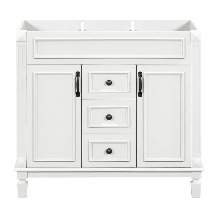 36'' Bathroom Vanity without Top Sink Cabinet only Modern Bathroom Storage Cabinet with 2 Soft Closing Doors and 2 Drawers