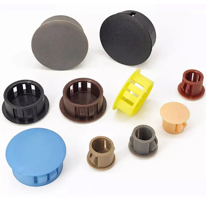 5/10Pcs Snap on Plastic Hole Plug Round for Profile Pipe Wall Cable Cover Screw Hole Covers Furniture Desk Holes Caps