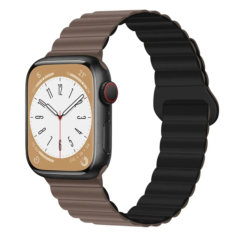 Strap For Apple Watch Band 49mm 45mm 41mm 44mm 40 42 38mm Silicone Bracelet Magnetic Wristband For Iwatch Series 10 9 8 Uitra 7