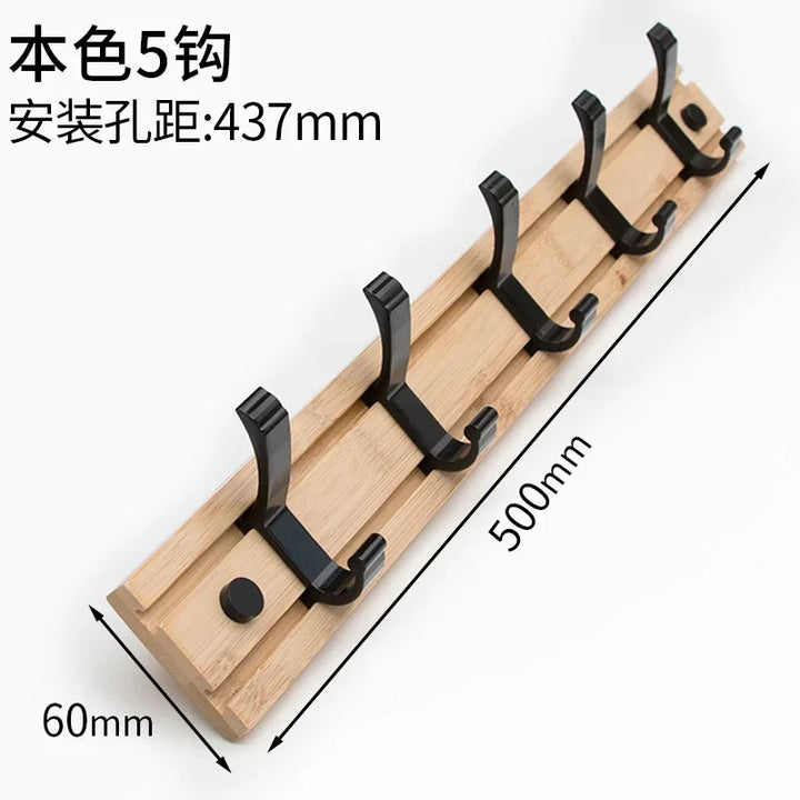 Nordic Fashion Style Bedroom Furniture Coat Rack Clothes Hanger Hooks Living Room Closet Bamboo Hat Racks Coat Hanger Wall Hook