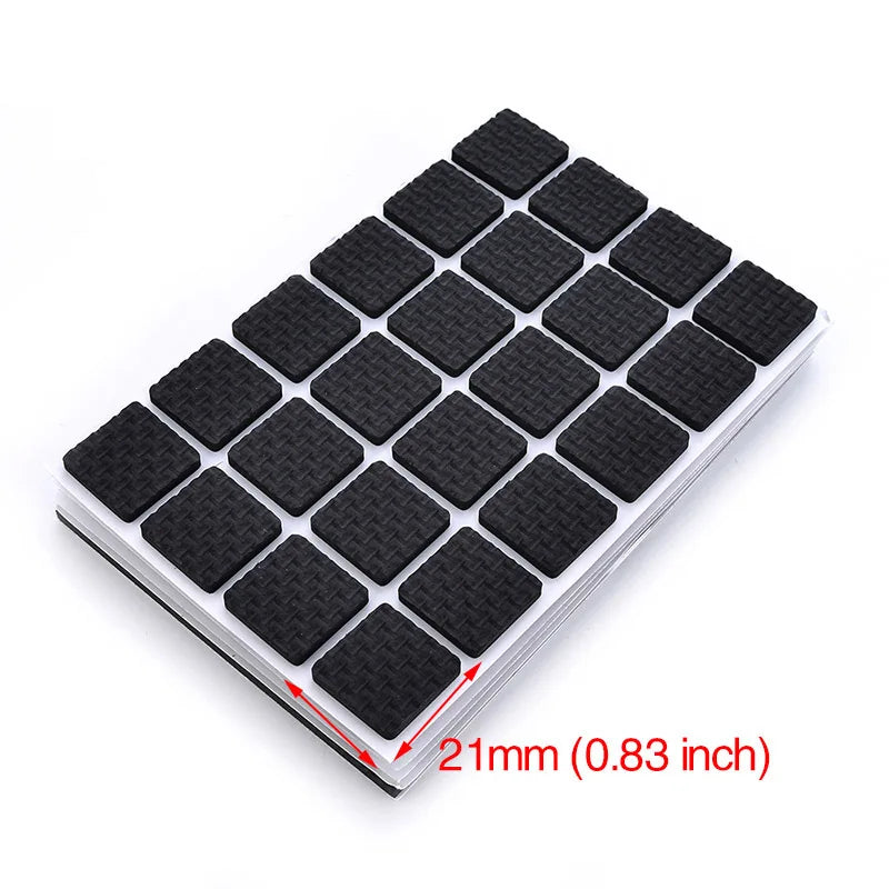 KAK 1-24PCS Self Adhesive Furniture Leg Feet Rug Felt Pads Anti Slip Mat  Bumper Damper For Chair Table Protector Hardware