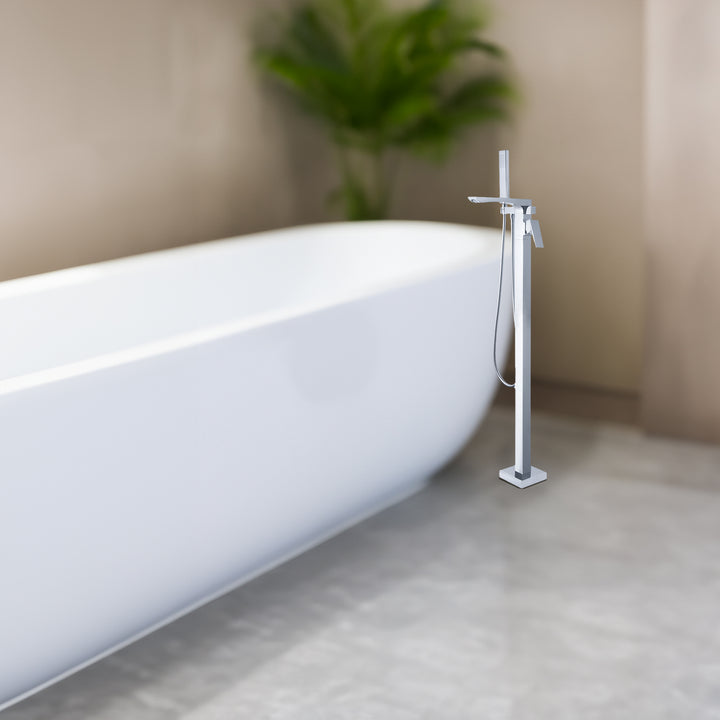 Single Handle Floor Mounted Freestanding Tub Filler