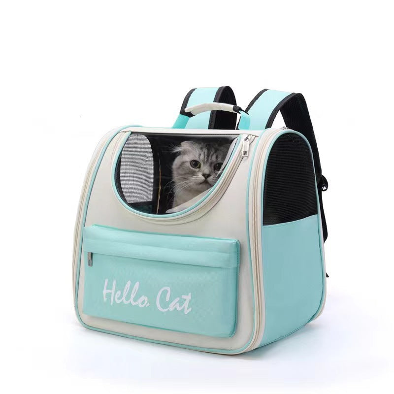 Portable Cat Carrier Bags Outdoor Windproof Travel Backpack Small Dogs Cat Sunscreen Transport Carrying Bag