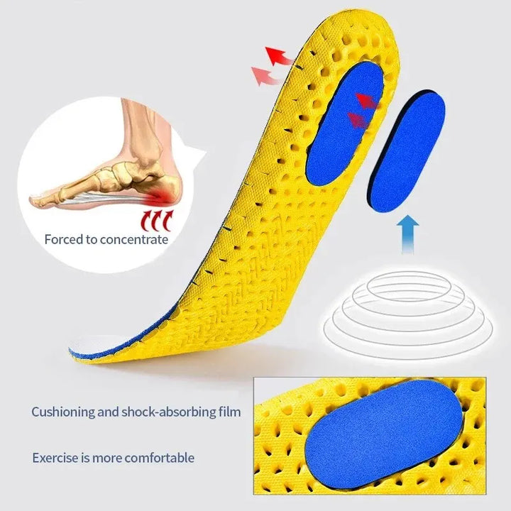 3Pairs Memory Foam Orthopedic Insoles, Feet Shoe Sole Pad Mesh Deodorant Breathable Cushion For Men & Women