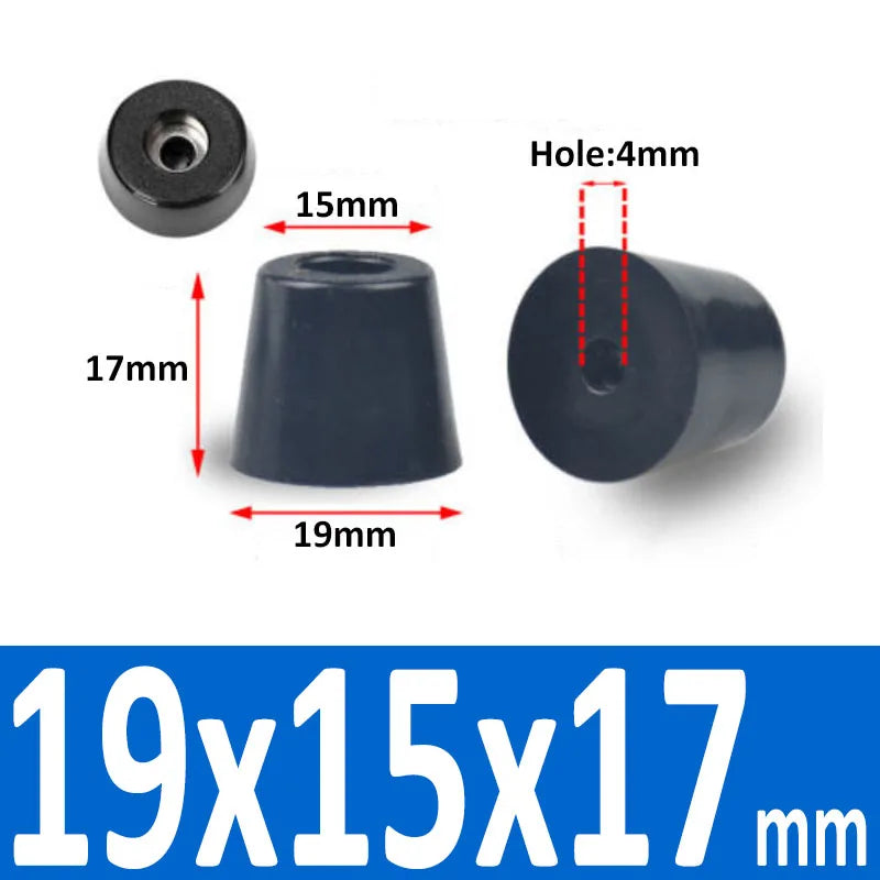 4/8/10/20 Pcs Black Synthetic Rubber Table Foot Pad Non-slip Absorber Shock Stand With Gasket Box Speaker Furniture Leg