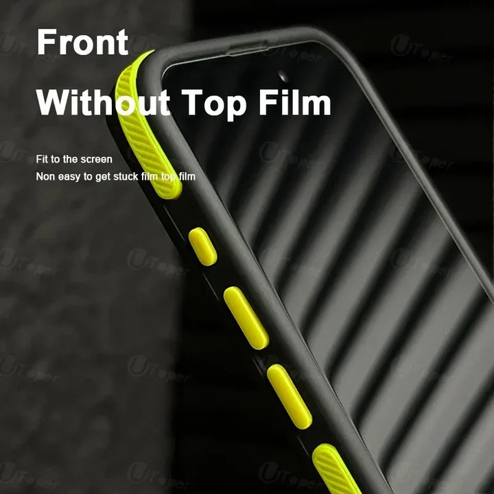 New Bicolor Matte Frosted Magnetic Phone Case For iPhone 16 15 14 Plus 13 12 11 Pro Max Translucent Shockproof Bumper Hard Cover