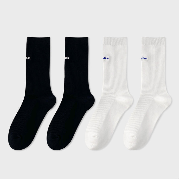 Woman’s Mid Tube Cotton Socks