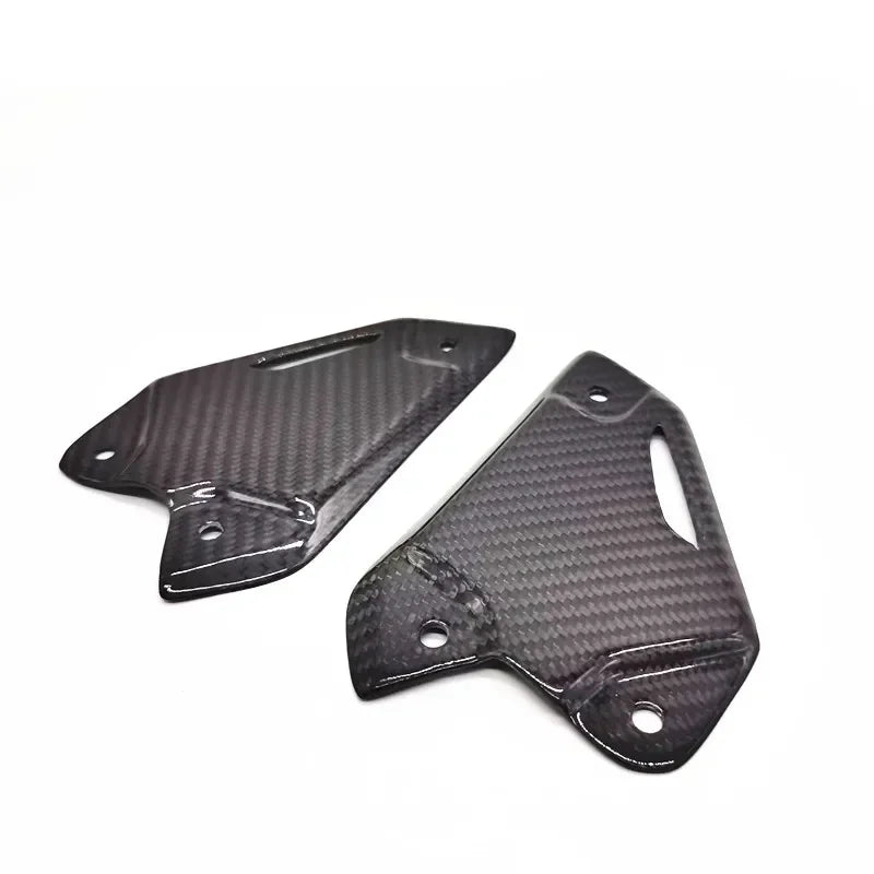 For KAWASAKI Z900 2017-2024 Rearsets Foot Rest Peg Protector Real Carbon Fiber Motorcycle Footrest Heel Guard Cover Accessories