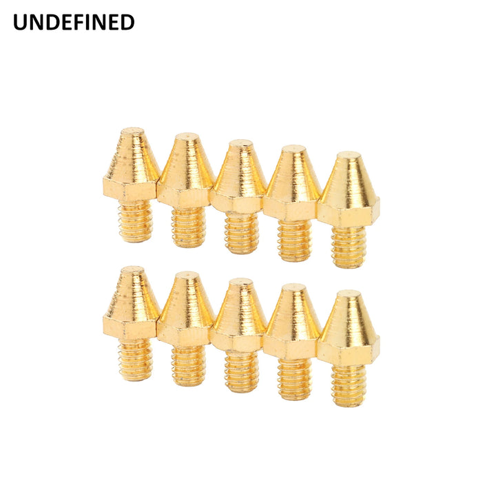 Golden MX Foot Pegs Spike Motorcycle For Harley Cleats Pin Rivet Replacement Offroad Style Foot Pegs Floorboards Brake Pedal Peg