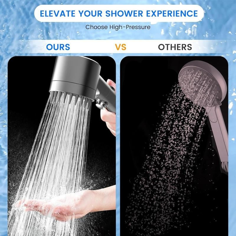 3 Mode Shower set (Shower Head/Adapter/Water Pipe/FilterElement)