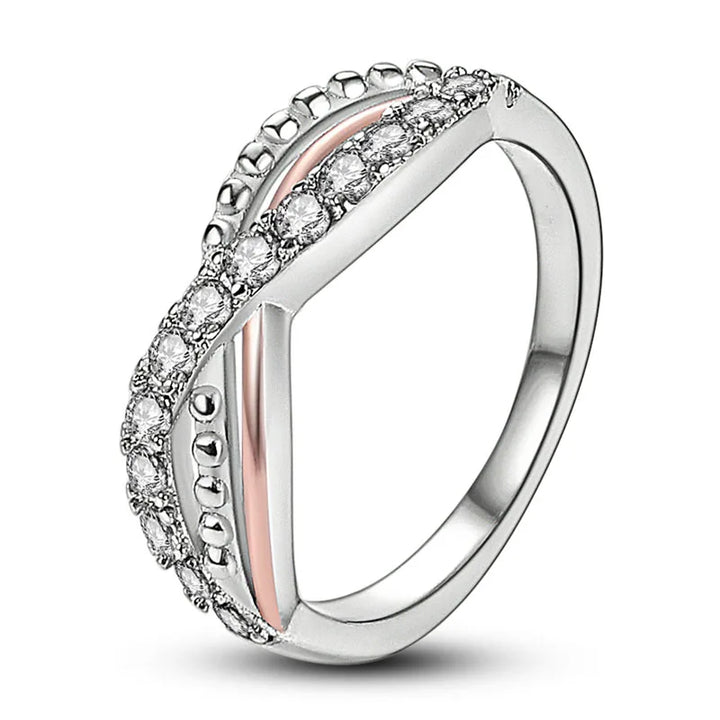 Silver Plated Women Luxury Stackable Ring Real Infinite Flower Daisy Fine Jewelry Rings For Engagement Weddling Party