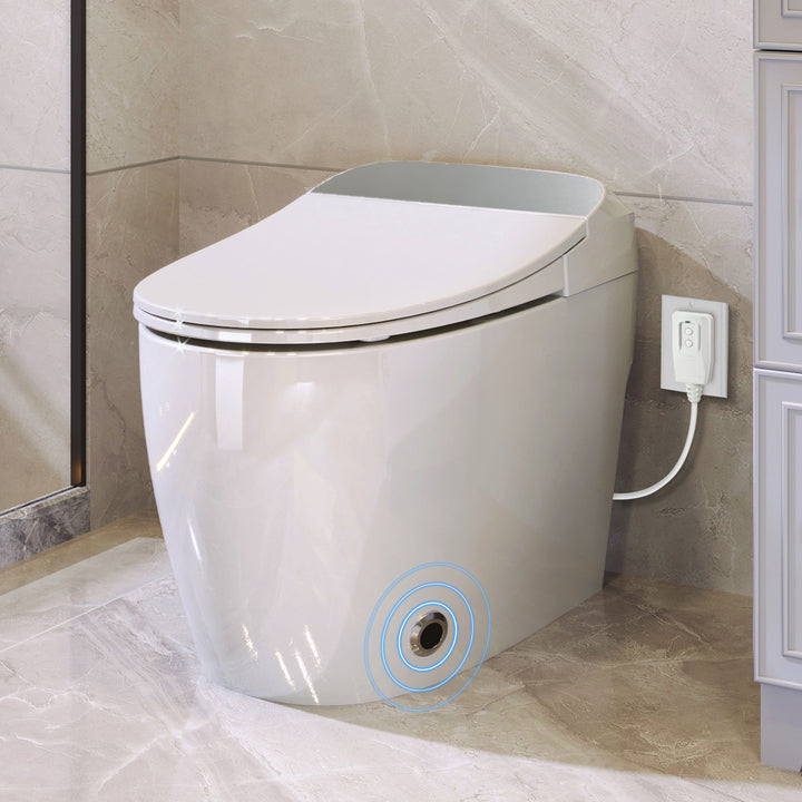 Intelligent Tankless Heated Toilet W/FootSensor