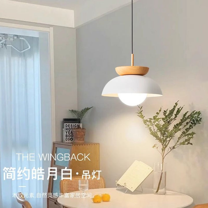 Modern Japanese Wooden Chandelier