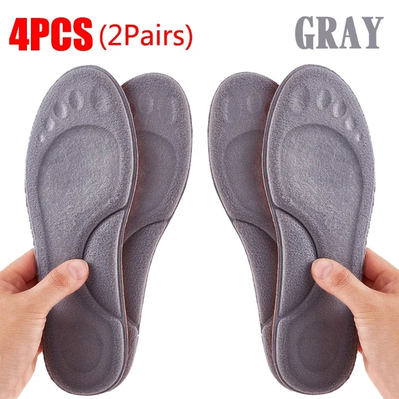 PU Feet Sole Soft Orthopedic Sport Insoles for Breathable Shock Absorption Running Shoes Pad for Men Women Arch Support Insole