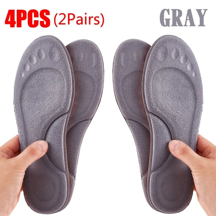 PU Feet Sole Soft Orthopedic Sport Insoles for Breathable Shock Absorption Running Shoes Pad for Men Women Arch Support Insole