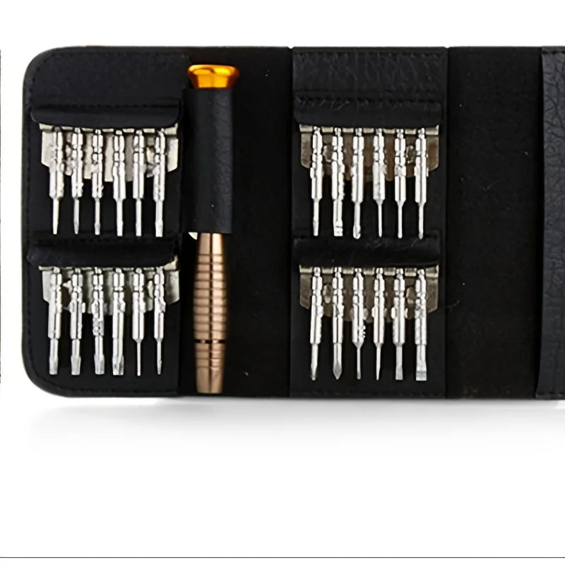 Mini Precision Screwdriver Set 25 in 1 Electronic Torx Screwdriver Opening Repair Tools Kit for iPhone Camera Watch Tablet PC