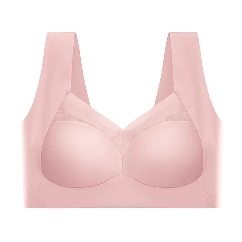 Traceless Summer Ice Silk Underwear Women Gather Anti-sagging Beautiful Bra Thin Without Steel Ring Seamless Bra Women Underwear