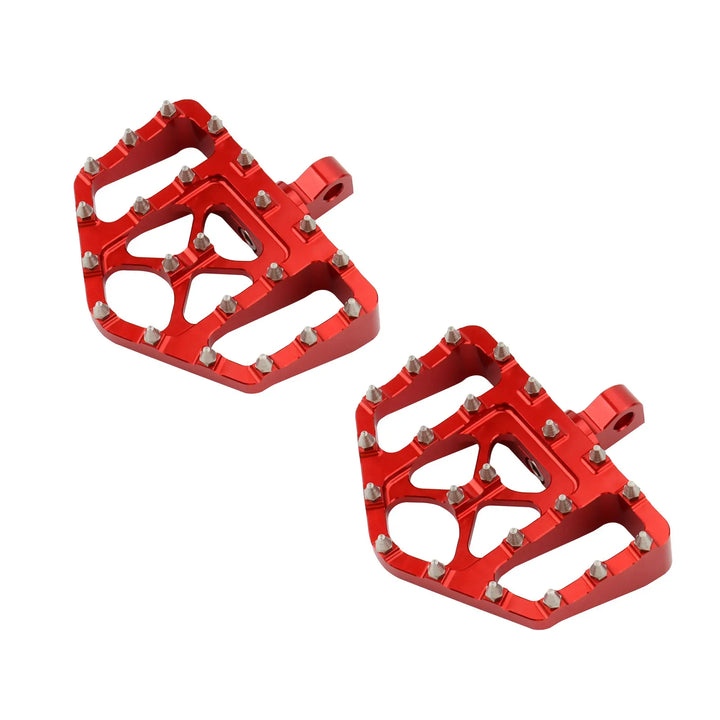 Motorcycle MX Foot Pegs Wide Fat Floorboards Footrests Pedals Peg For Harley Sportster XL 1200 883 Dyna FXDF FLH Bobber Street